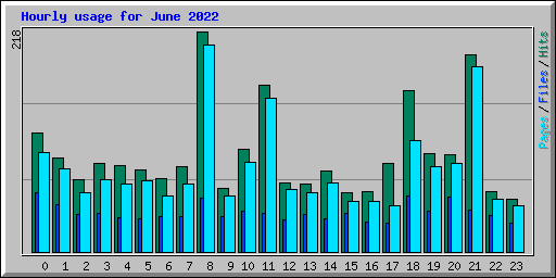 Hourly usage for June 2022