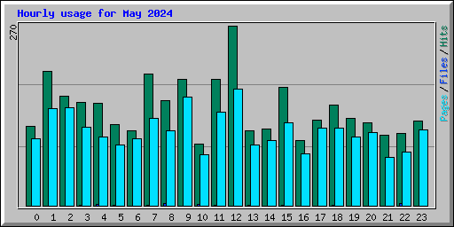 Hourly usage for May 2024